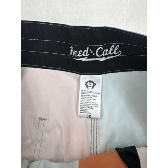 Howler Brothers Men’s Buchannon Boardshorts Aqua / Coral Size 30 NWT - Picture 3 of 6